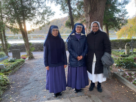 Begegnung auf dem Friedhof in Unkel